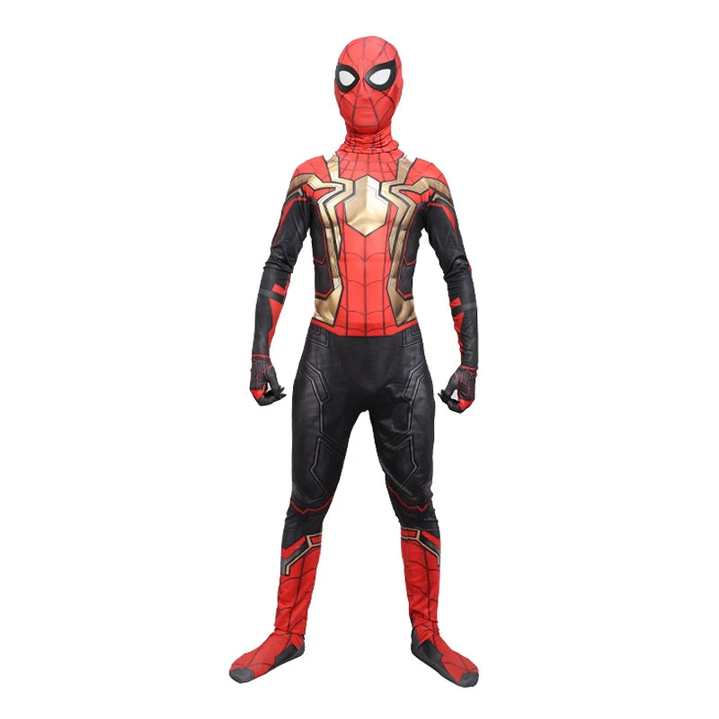 Adult Spiderman Costume Superhero Zentai Jumpsuits for Men Women Cosplay Bodysuit with Headgear Halloween Carnival Outfits