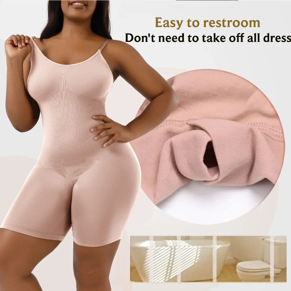 Belly Control Shapewear Bodysuit for Women - Seamless & Firm Waist Trainer