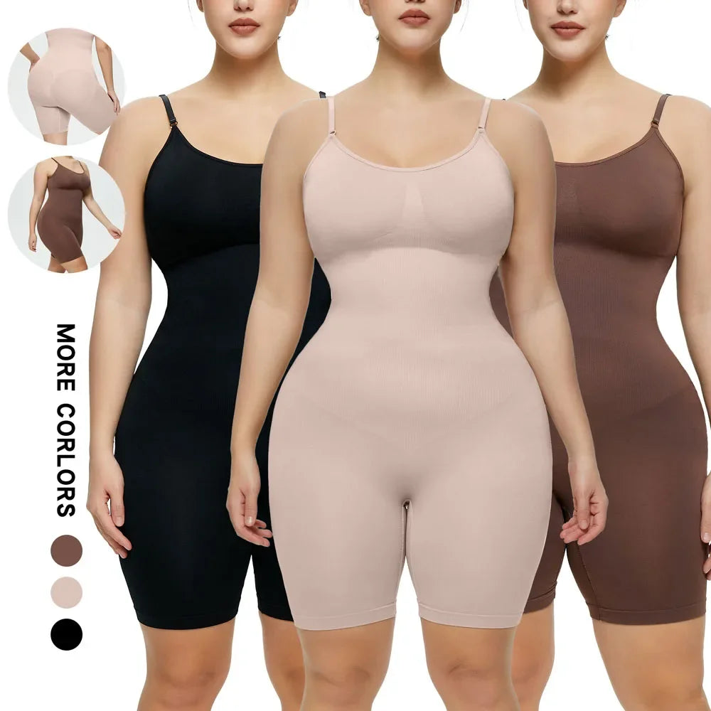 Belly Control Shapewear Bodysuit for Women - Seamless & Firm Waist Trainer