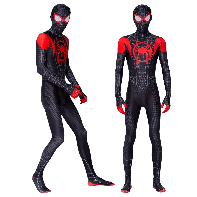 Adult Spiderman Costume Superhero Zentai Jumpsuits for Men Women Cosplay Bodysuit with Headgear Halloween Carnival Outfits