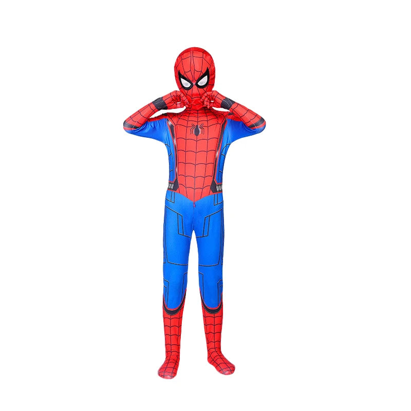 Adult Spiderman Costume Superhero Zentai Jumpsuits for Men Women Cosplay Bodysuit with Headgear Halloween Carnival Outfits