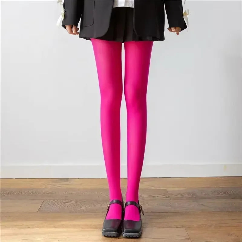 Women's Tights Slim Stockings Pantyhose Super Elastic Large Size Leggings Red Women's Sexy Tights Spring Autumn Winter Y2k 2024