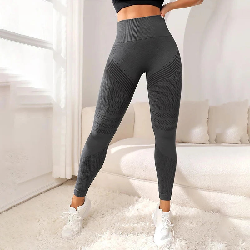 Women Fitness Leggings High Waist Seamless Leggings Sportswear Breathable Feamle Workout Legging